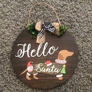 Dachshund door hanger